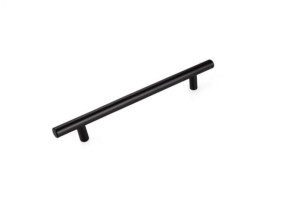 Uchwyt meblowy relingowy rurka klasyczna Czarny Mat UM-150/475 L-416 P2   