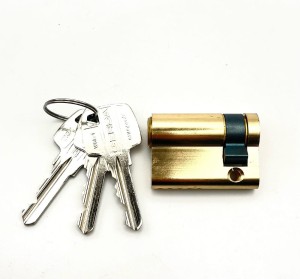 Wkładka do drzwi Gerda 35/10 PÓŁWKŁADKA, 3 klucze, mosiądz