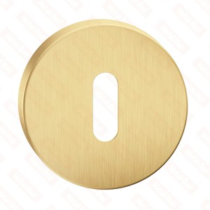 Szyld dolny okrągły na klucz BB, mosiądz matowy PVD