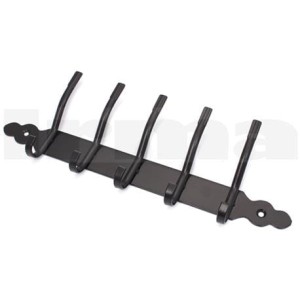 Wieszak ścienny 5-hakowy LUX XL CZARNY