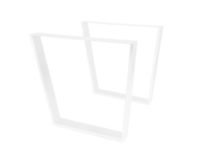 Noga do stołu PROFIL A 80x20 biała P1, trapezowa, DN-971