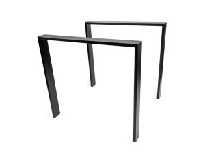 Nogi do stołu PROFIL A 80x20 czarna P2, proste DN-973A