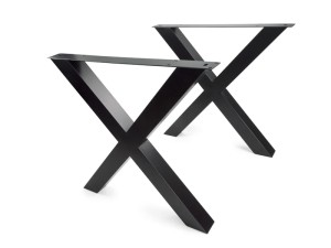 Nogi do stołu, PROFIL C 80x80,  stelaż, czarny P2, DN-974C