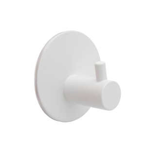 Wieszak kuchenny samoprzylepny okrągły biały