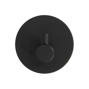 Wieszak kuchenny samoprzylepny okrągły czarny