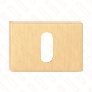 Szyld dolny prostokątny SLIM na klucz BB, mosiądz