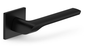 Klamka ZOJA kwadratowy szyld K - szyld FIT 6mm, czarna