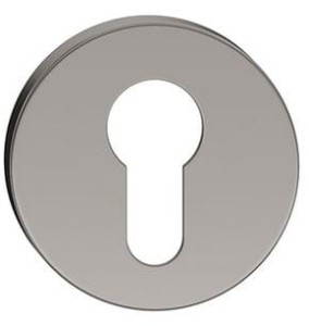 Szyld okrągły R SL SLIM na wkład, gunmetal - CORONA PREMIUM 