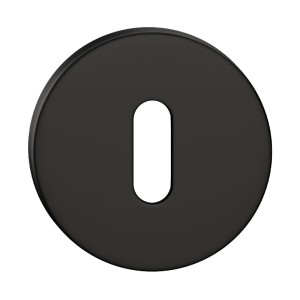 Szyld okrągły R SL SLIM na klucz, czarny mat - CORONA PREMIUM