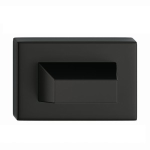 Szyld prostokątny RT do łazienki WC, czarny mat - CORONA PREMIUM