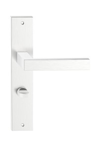 Klamka do drzwi TOPAZ długi szyld, 72mm WC