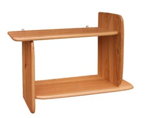 Półka drewniana prosta na książki 52x50x20cm