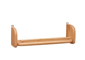 Półka drewniana pojedyncza z ograniczeniem 40x12x10cm