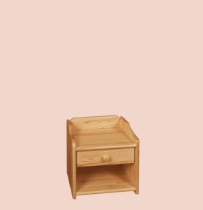 Szafka nocna drewniana z szufladką 42x45x25cm