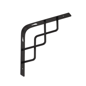 Wspornik ozdobny stalowy SQUARE 150x150 czarny matowy