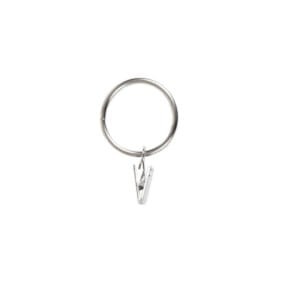 Kółko+żabka CICHE do karnisza metalowego fi 19mm 10 szt