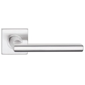 Klamka drzwiowa METRO kwadratowy szyld, stal nierdzewna