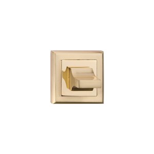 Szyld dolny kwadratowy z kwadratem WC, mosiądz