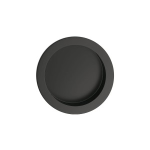 Uchwyt  WPUSZCZANY do drzwi przesuwnych OKRĄGŁY, czarny - PREMIUM do drzwi przesuwnych