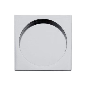 Uchwyt wpuszczany do drzwi przesuwnych KWADRATOWY NAPARSTEK chrom