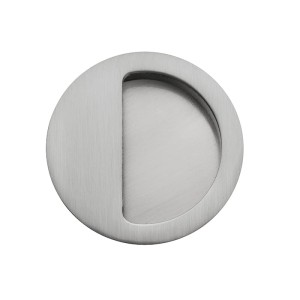 Uchwyt wpuszczany do drzwi przesuwnych OKRĄGŁY NAPARSTEK nikiel szczotkowany