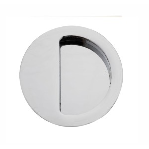 Uchwyt wpuszczany do drzwi przesuwnych OKRĄGŁY NAPARSTEK chrom