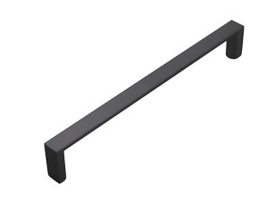 Uchwyt meblowy kwadratowy wąski Czarny UM-018 L-192 P2
