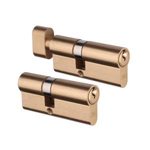 Zestaw Wkładek do drzwi M4565+G4565, 6 kluczy, mosiądz, System 1klucz