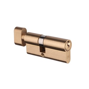 Wkładka do drzwi z gałką 40/40, 3 klucze, mosiądz