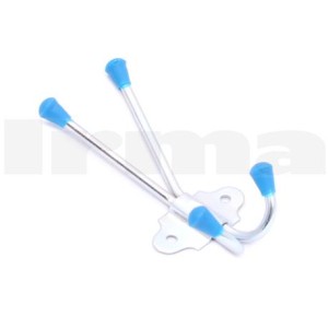 Wieszak ścienny kapeluszowy podwójny OCYNK, CIEMNY BRĄZ