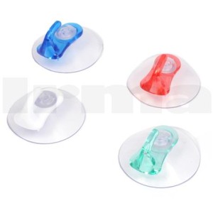 Wieszak na przyssawkę, 3 kolory, lux plastikowy