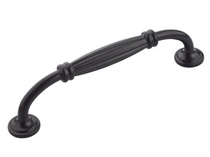 Uchwyt meblowy retro Czarny  UM-564 L-128 P2