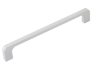 Uchwyt meblowy kwadratowy ścięty Biały C-5824/128 P60