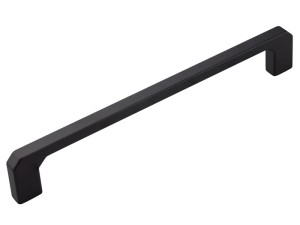 Uchwyt meblowy kwadratowy ścięty Czarny C-5828/256 P61