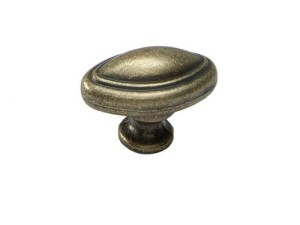 Gałka meblowa retro owalna Stare Złoto A-025 G4 