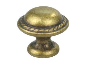 Gałka meblowa retro okrągła wypukła Stare Złoto A-1022 G4