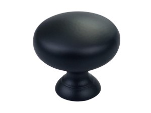 Gałka meblowa okrągła A-823 P61 czarny mat