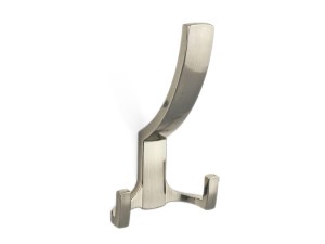 Wieszak meblowy podwójny z hakiem na kurtki WM 041 G8 NIKIEL SZCZOTKOWANY/INOX