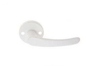 Klamka drzwiowa lakierowana GM.1 Dzielona BIAŁA