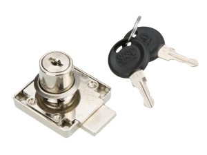 Zamek  meblowy SISO  X-850, chrom, RÓŻNE KLUCZE