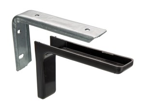 Wspornik półki z maskownicą KN-377, L-120mm, czarny