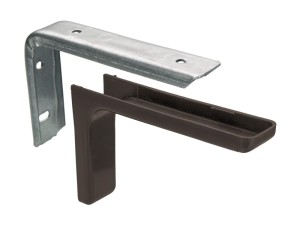 Wspornik półki z maskownicą KN-377, L-120mm, brąz