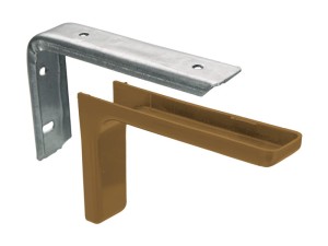 Wspornik półki z maskownicą KN-377, L-120mm, orzech