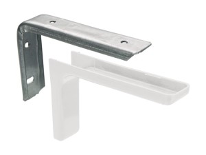 Wspornik półki z maskownicą KN-377, L-180mm, biały