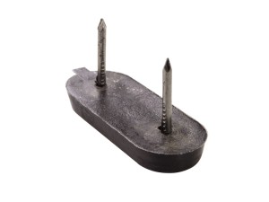 Ślizgacz meblowy wbijany podwójny z gwoździem