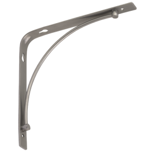 Wspornik ozdobny stalowy BOW 200x200 srebrny matowy