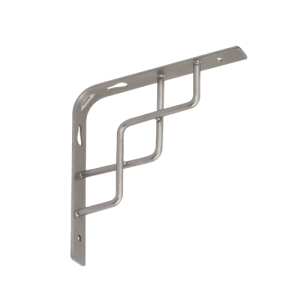 Wspornik ozdobny stalowy SQUARE 200x200 srebrny matowy