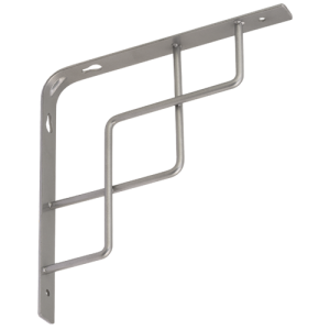 Wspornik ozdobny stalowy SQUARE 150x150 srebrny matowy