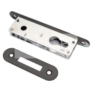 Zamek JANIA drzwiowy wpuszczany na wkład krótki (Z093) 