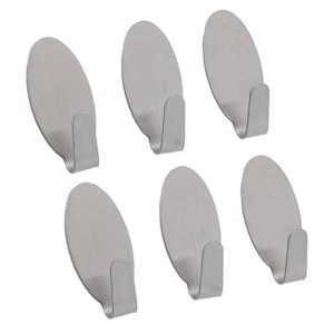 Wieszaki samoprzylepne 6SZT. OWAL 3*1,5CM 0,7MM